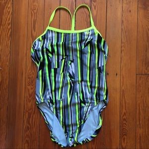 Nike Neon Racerback One Piece Swimsuit 14